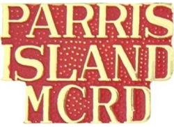 VIEW PARRIS ISLAND MCRD Lapel Pin