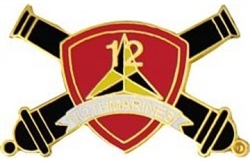 VIEW 12th Marine Regiment Lapel Pin