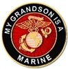 VIEW My Grandson Is A Marine Lapel Pin