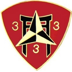 VIEW 3rd Marine Battalion Lapel Pin