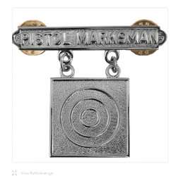 VIEW USMC Pistol Marksman Qualification Badge