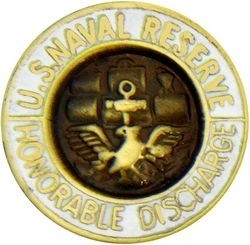 VIEW USNR Honorable Discharge Lapel Pin