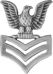 VIEW US Navy PO1 Collar Insignia