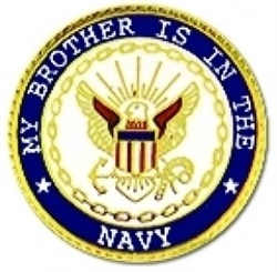VIEW My Brother Is In The Navy Lapel Pin