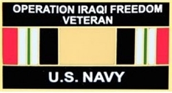 VIEW US Navy OIF Lapel Pin