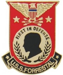 VIEW USS Forrestal Lapel Pin