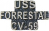 VIEW USS FORRESTAL CV-59 Lapel Pin