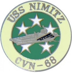 VIEW USS Nimitz CVN-68 Lapel Pin
