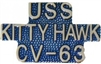 VIEW USS Kitty Hawk Lapel Pin