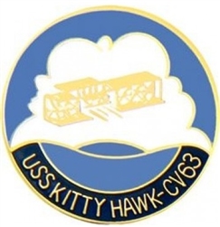 VIEW USS Kitty Hawk Lapel Pin