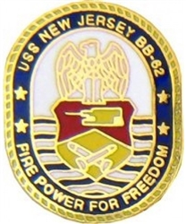 VIEW USS New Jersey (BB-62) Lapel Pin