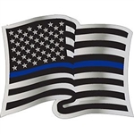 VIEW Police Blue Line Lapel Pin