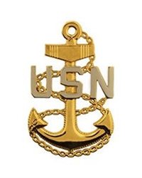 VIEW USN CPO E-7 Rank Pin