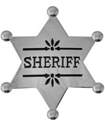 VIEW Wild West Sheriff Replica Badge