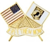 VIEW POW-MIA Free Them Now Lapel Pin