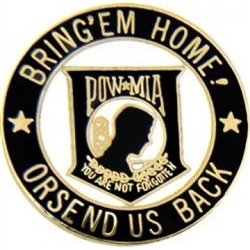 VIEW POW-MIA Bring 'Em Home Lapel Pin