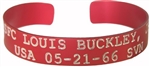 VIEW Vietnam POW-MIA Red Aluminum Bracelet