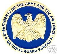 VIEW Army-Air Force National Guard Hat Pin
