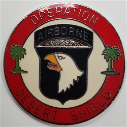 VIEW 101st AB Div Desert Shield Lapel Pin