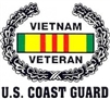 VIEW US Coast Guard Vietnam Veteran Window Decal