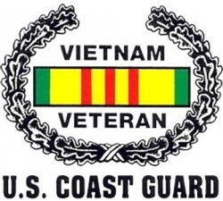 VIEW US Coast Guard Vietnam Veteran Window Decal