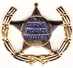 VIEW Police Wreath Lapel Pin