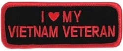 VIEW I Love My Vietnam Veteran Patch