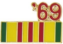 VIEW Vietnam Service 1969 Lapel Pin