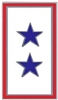 VIEW Two Blue Star Service Banner Lapel Pin