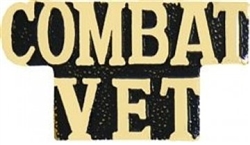 VIEW COMBAT VET Script Lapel Pin