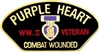 VIEW WWII Purple Heart Combat Wounded Lapel Pin
