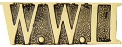 VIEW WW II Script Lapel Pin