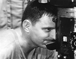 Photo of Medal of Honor winner Lt Commander George L. Street, leading a submarine torpedo attack aboard the Tirante against Japanese shipping in the Pacific in World War 2.