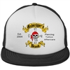 Ball Cap - Black & White with Skull Logo