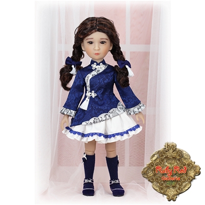 Ruby Red Galleria Girls Of The Orient - Blue & White Outfit KC0005A