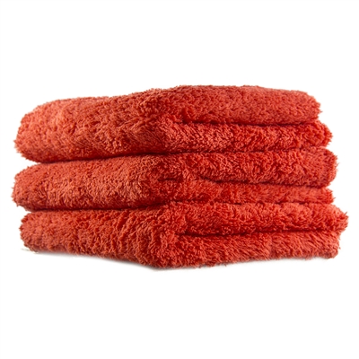Fluffy Finish Red Microfiber 16x16 (3-Pack) - MF_111_3