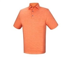 FootJoy Men's Golf Shirt - Lisle Space Dyed, Orange