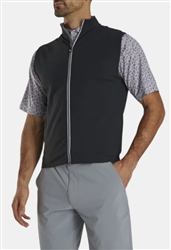 Footjoy Full Zip Knit Vest, Black