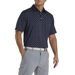 FootJoy Men's Weather Print Polo, Navy