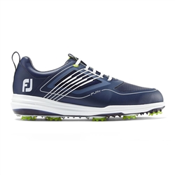 FoFootJoy FJ Fury Spiked Golf Shoes, Navy -Style #51101