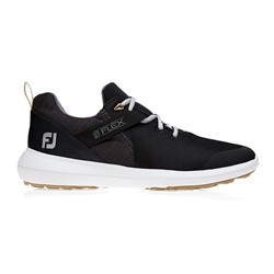 FootJoy FJ Flex Spikeless Shoes, Black - Style #56103