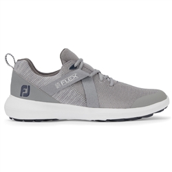 FootJoy FJ Flex Spikeless Shoes, Grey - Style #56106