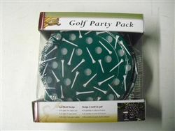 Golf Themed Party Pack w/ Napkins, Plates & Cups