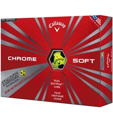 Callaway Chrome Soft Truvis Yellow Golf Balls 12pk (NEW)