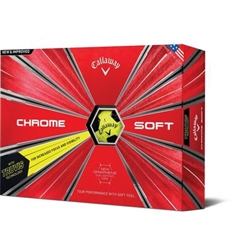 Callaway Chrome Soft Truvis Yellow Golf Balls