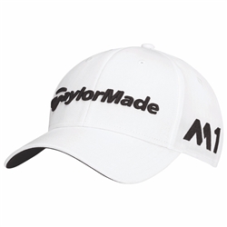 TaylorMade Golf Tour Radar Adjustable Golf Hat, White