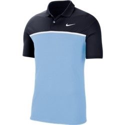 Mens Nike Victory Color Block Polo Golf Shirt, Psychic Blue