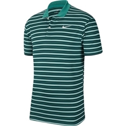 Nike Dry Victory Stripe Polo - Color Green/White