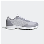 adidas Ladies Alphaflex Sport Spikeless Golf Shoes, Cloud White / Glory Grey / Silver Metallic