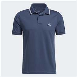 adidas Mens Go-To Pique Polo, Navy/White